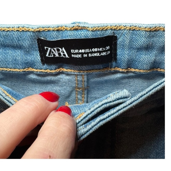 ZARA Cotton Stretch Skinny Jeans 8 - Picture 9 of 9